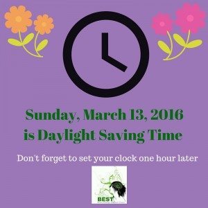 March 13, 2016 is Daylight Saving Time