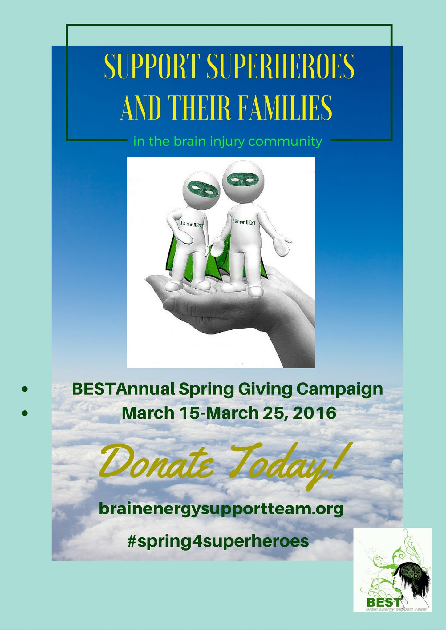 Support Superheroes Spring Campaign Press Release | Brain Energy ...